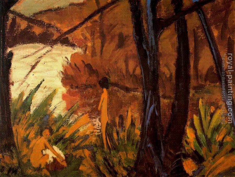 Otto Mueller : Forest lake